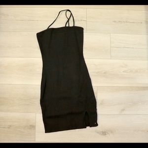 Black Bodycon Mini Cocktail Dress